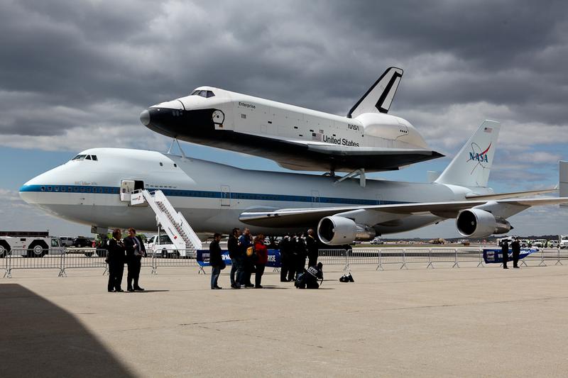 Space Shuttle Enterprise on tarmac at JFK airport in New York